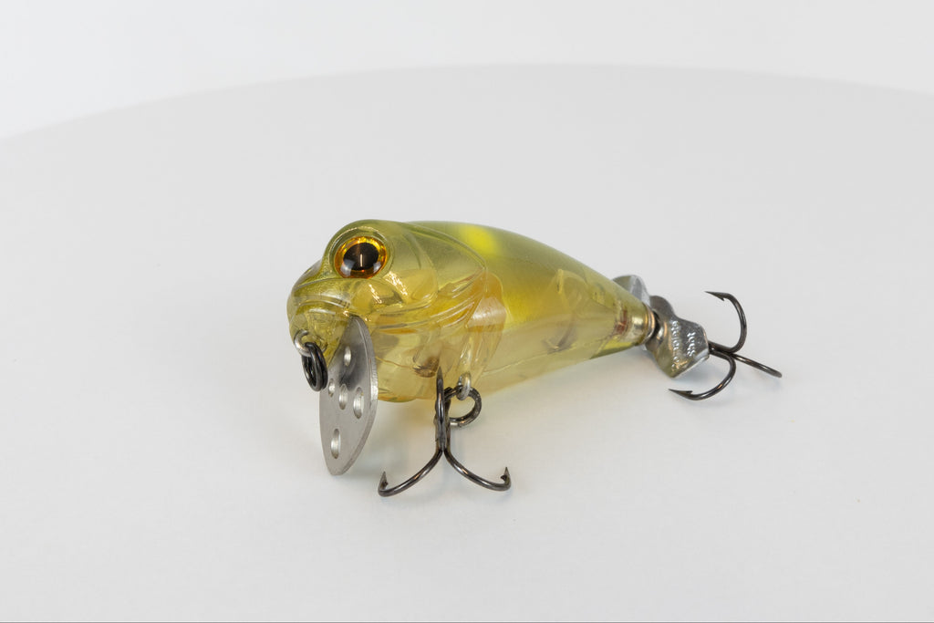 Bassday Bubble Crank - Waka Ayu - Fishing lure, belly view. 