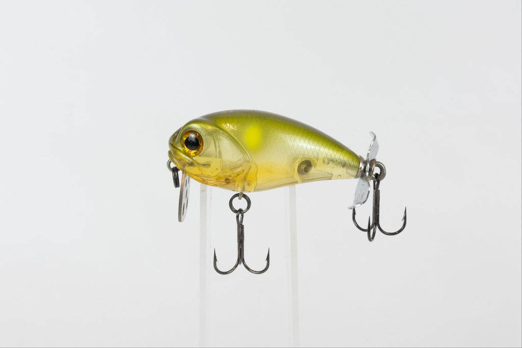 Bassday Bubble Crank - Waka Ayu - Fishing lure, left side view. 