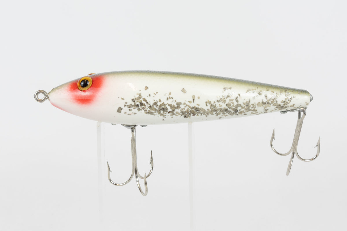 Heddon Dowagiac Zaragossa - 1894-1994 Centennial Edition - RHF colour, new with original packaging, side view of fishing lure