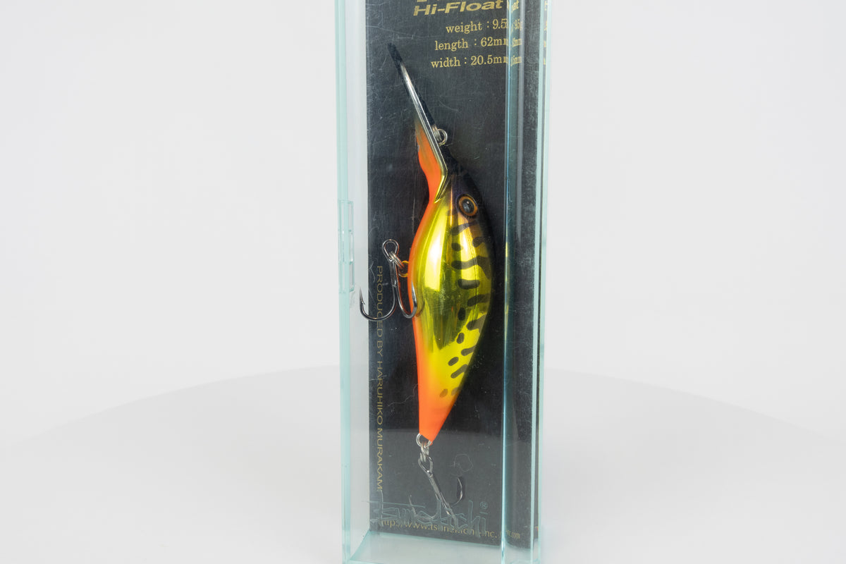 Tsunekichi Hama Crank 62MR - Gold Black (Plated), discontinued japanese fishing lure, new in original packaging, side view. 