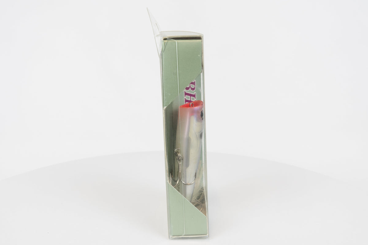 Daiwa Bass Hunter Pencil R 70F - Ghost Ayu, discontinued Japanese classic fishing lure, new in original packaging, belly view.  