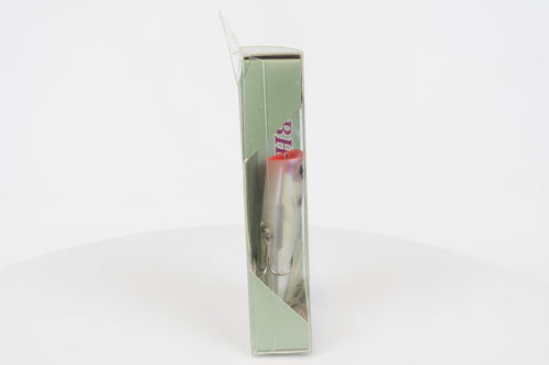 Daiwa Bass Hunter Pencil R 70F - Ghost Ayu, discontinued Japanese classic fishing lure, new in original packaging, belly view.  