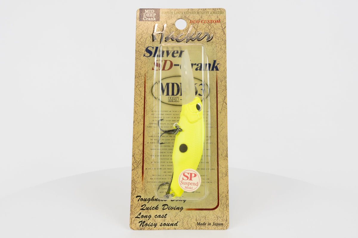 Duo / Hacker Slaver SD-Crank MDR63 - NT Chart, discontinued Japanese-made fishing lure in original packaging, front view. 
