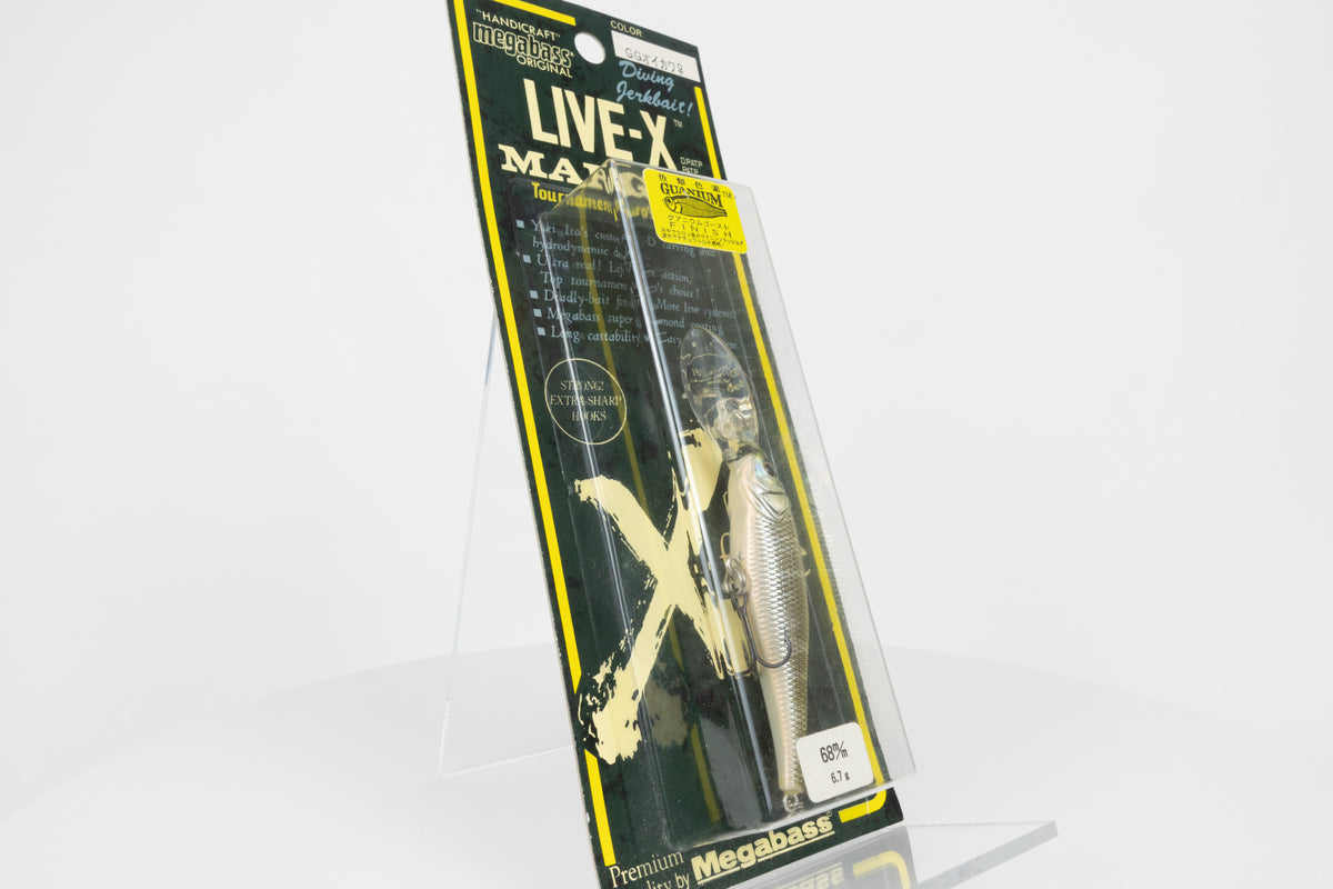 Megabass Live-X Margay - 2000 model - GG Oikawa Male, new in packaging, side view.