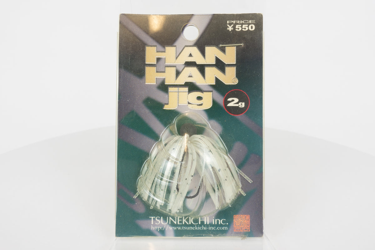 Tsunekichi Han Han Finese 2g Jig - Jaco, new in original packaging, front view. 